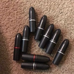 LOT 9 MAC lipsticks